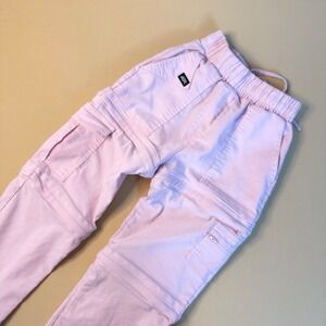 Tiger Friday Convertible Cargo Pants Kids Child Medium Pink Excellent Zip-Off